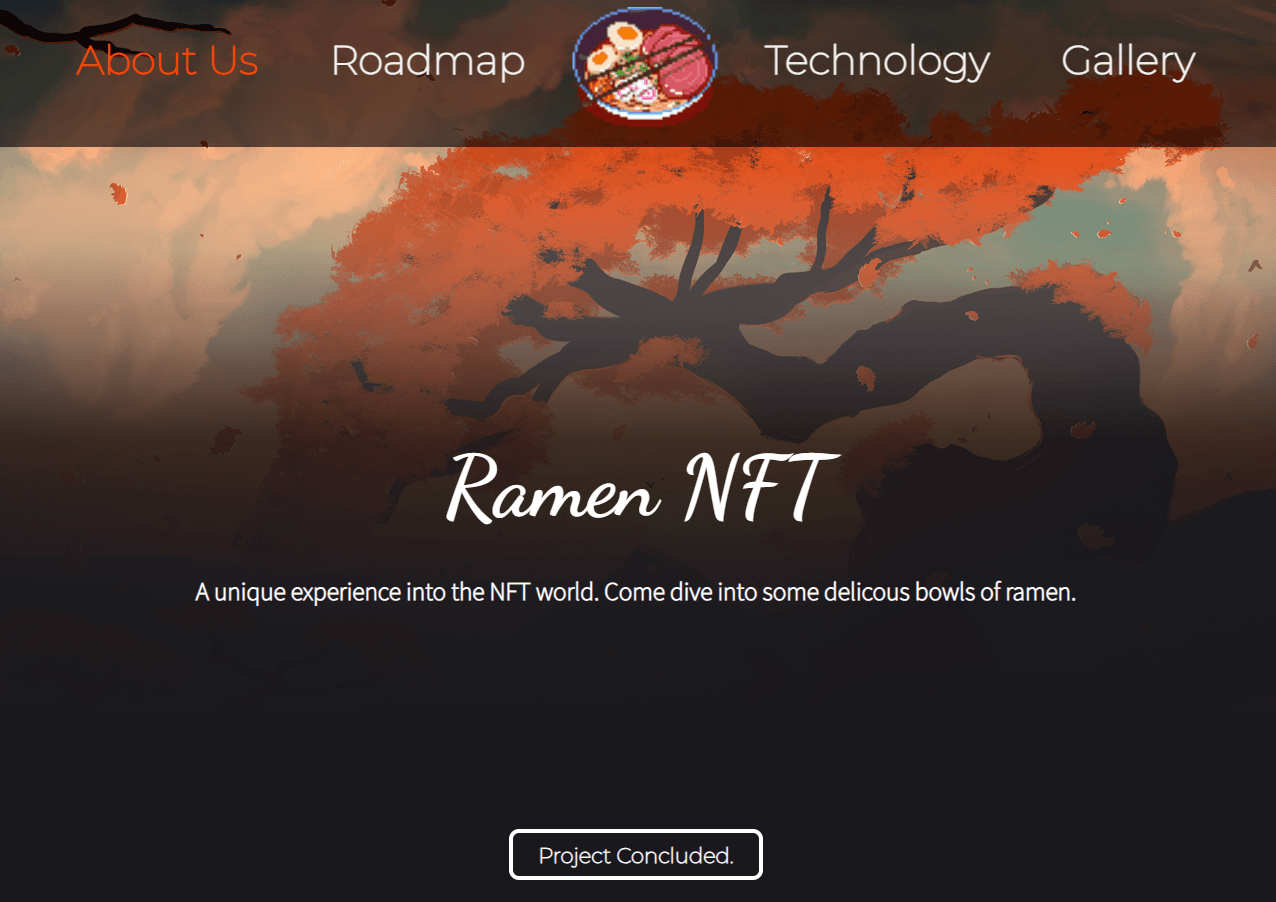 RamenNFT Landing Page